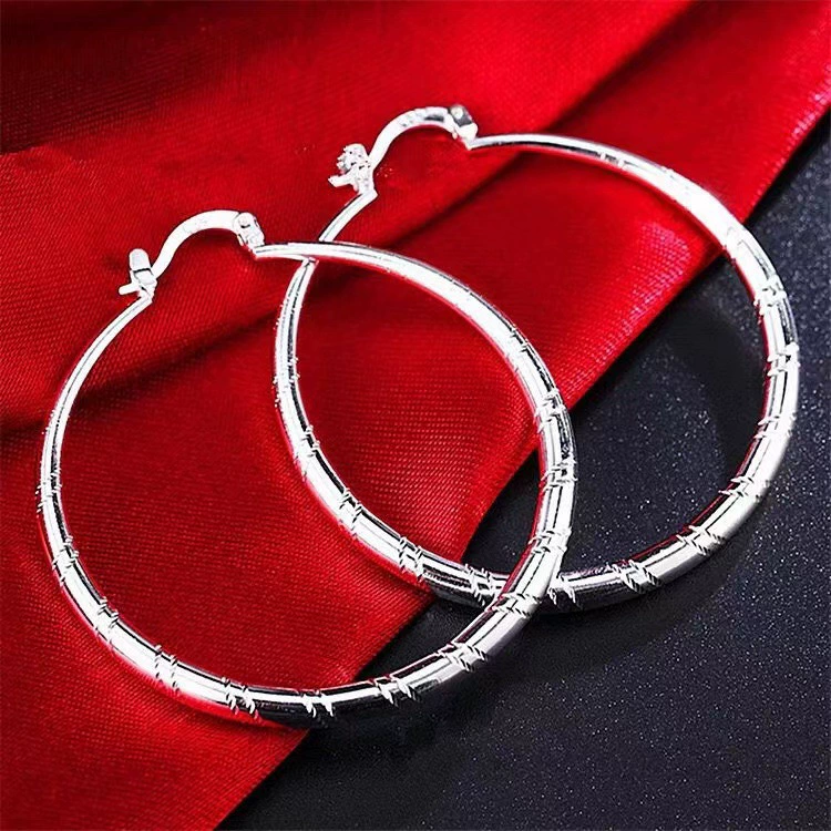 Stainless Steel Star Circle Earrings