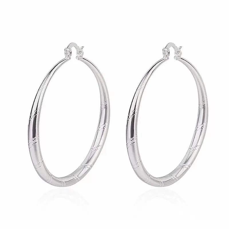 Stainless Steel Star Circle Earrings