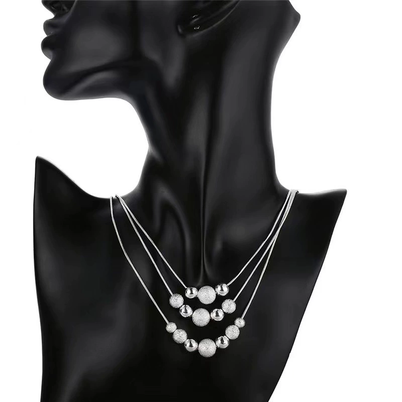 Gold Plated Layered Pearl Necklace