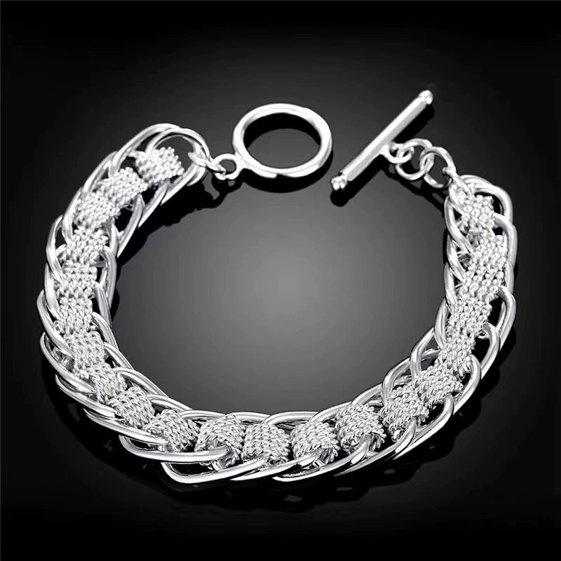 Stainless Steel Braided Tooth Bracelet