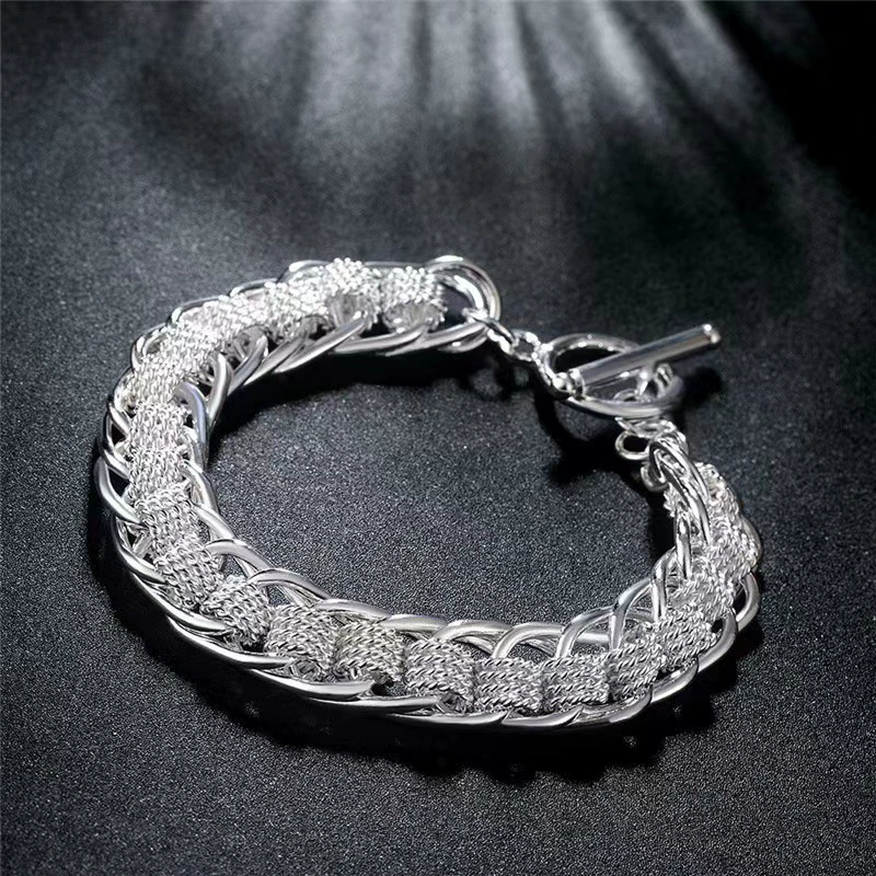 Stainless Steel Braided Tooth Bracelet