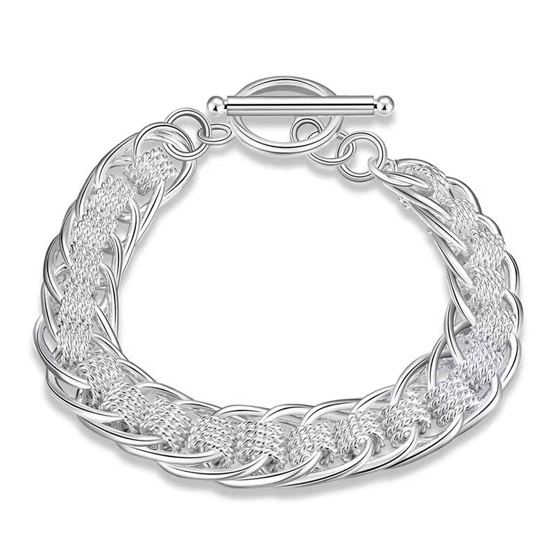 Stainless Steel Braided Tooth Bracelet