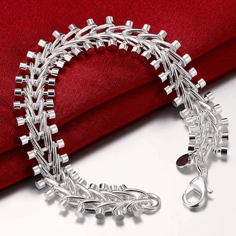 Fishbone Chain Bracelet Unisex