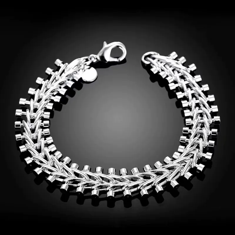 Fishbone Chain Bracelet Unisex