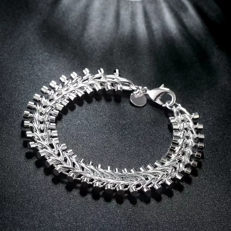 Fishbone Chain Bracelet Unisex