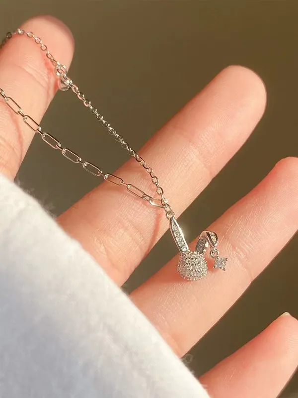 Full Pave Rabbit Necklace Choker