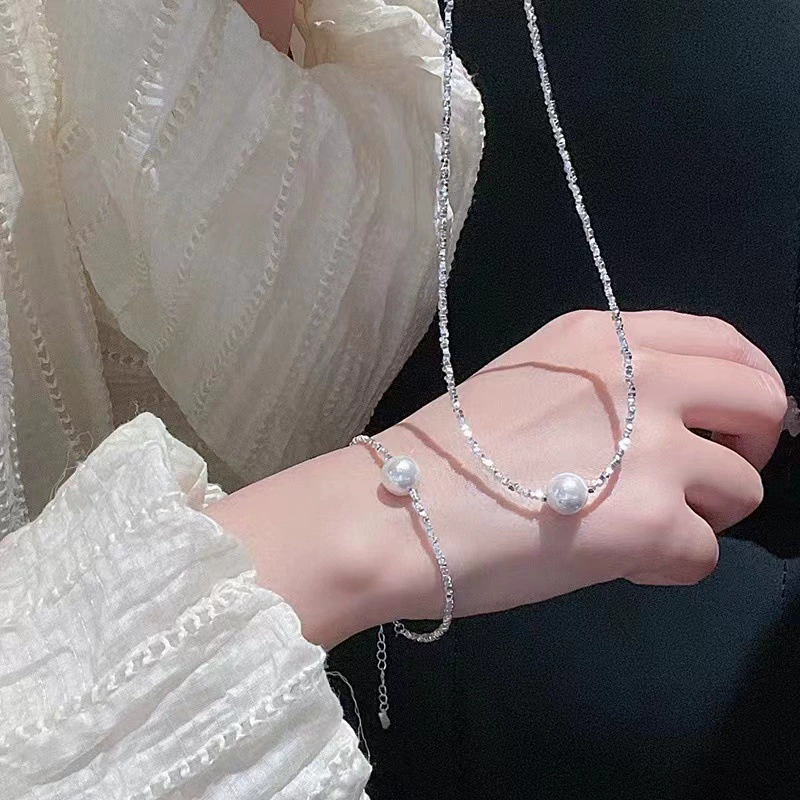 Pearl Coin Necklace Choker