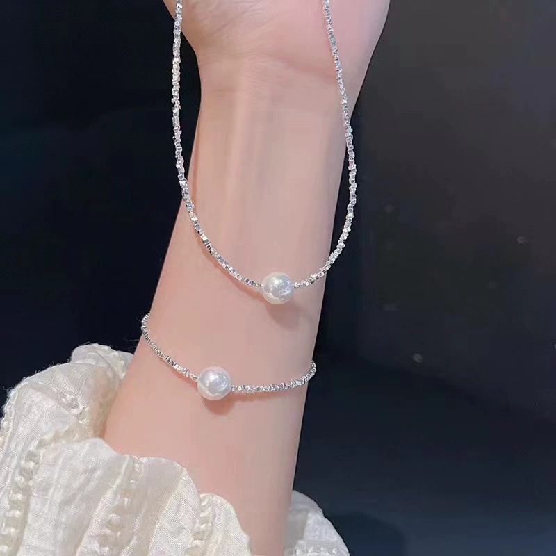 Pearl Coin Necklace Choker