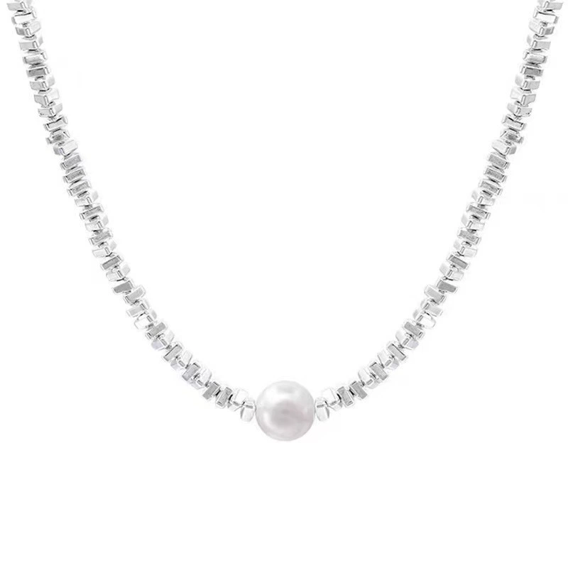 Pearl Coin Necklace Choker