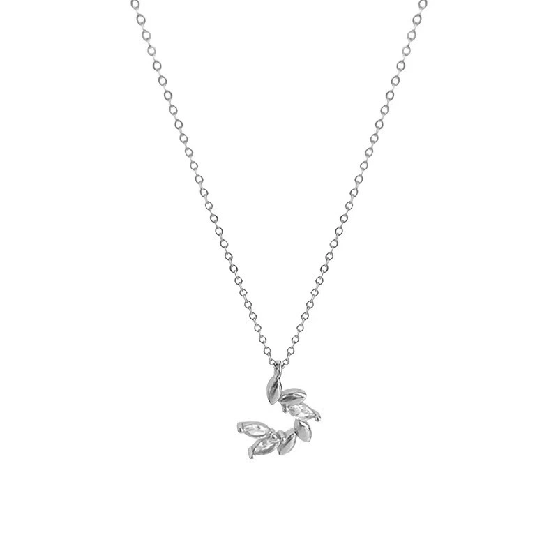 Wheat Pendant Necklace Crystal