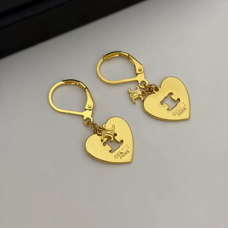 Titanium Steel Heart Cutout Earrings