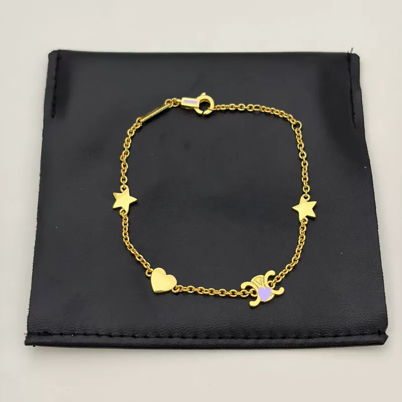Titanium Steel Heart Star Necklace