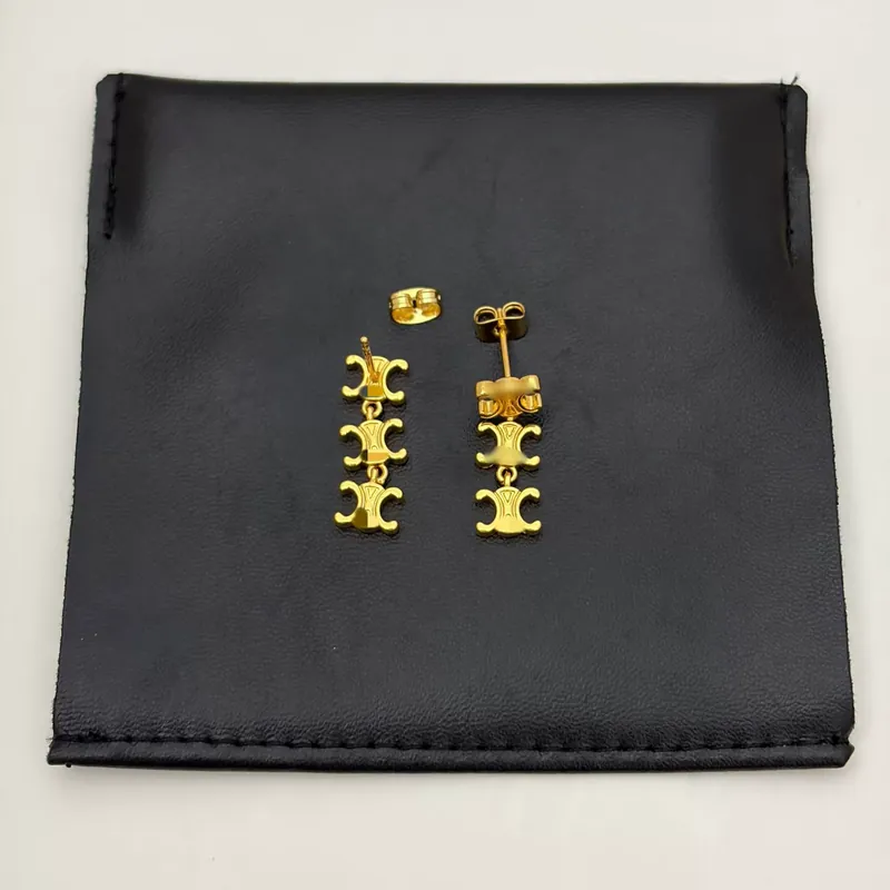 Titanium Steel Chain Drop Earrings