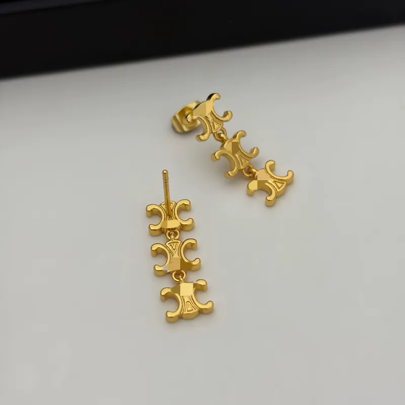 Titanium Steel Chain Drop Earrings