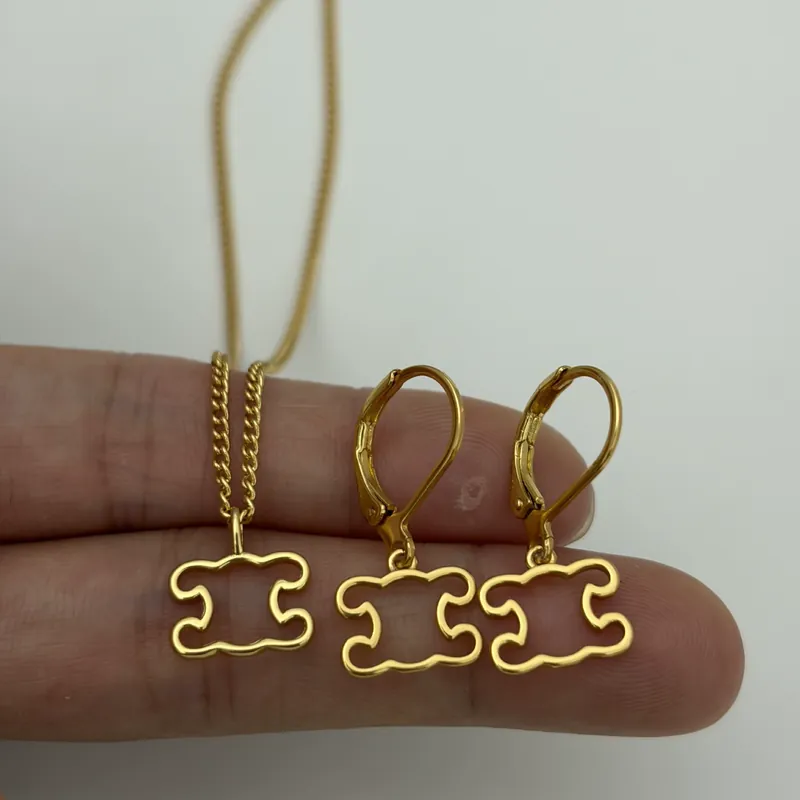 Titanium Steel Cutout Pendant Set