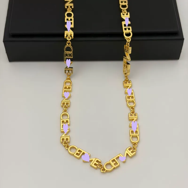 Titanium Steel Logo Chain Necklace