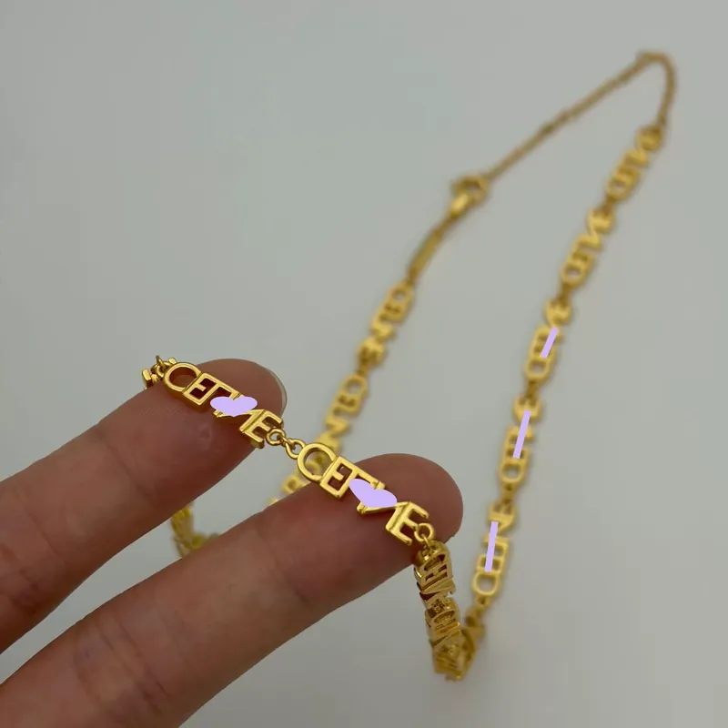 Titanium Steel Logo Chain Necklace