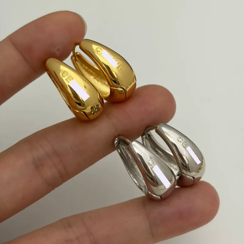Titanium Steel Letter Earrings