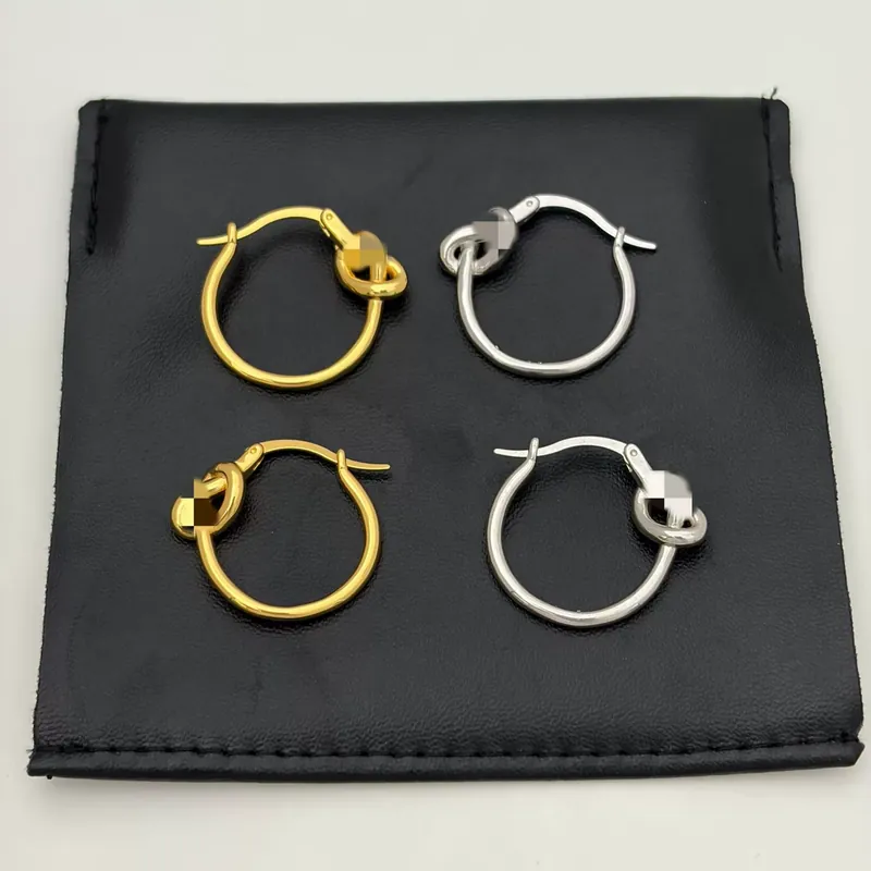 Titanium Steel Knot Earrings