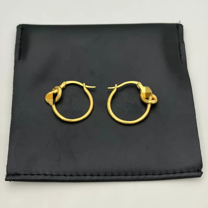 Titanium Steel Knot Earrings