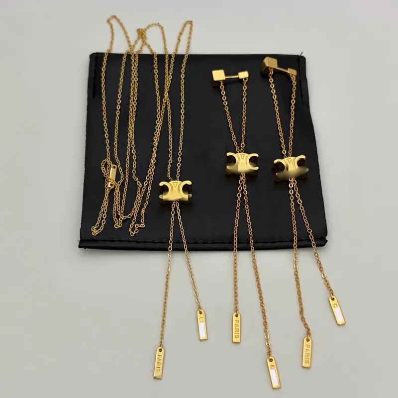 Titanium Steel Tassel Necklace