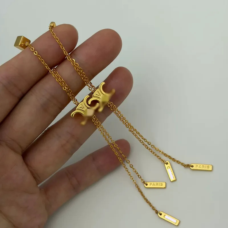 Titanium Steel Tassel Necklace