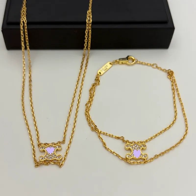 Zircon Layered Chain Necklace