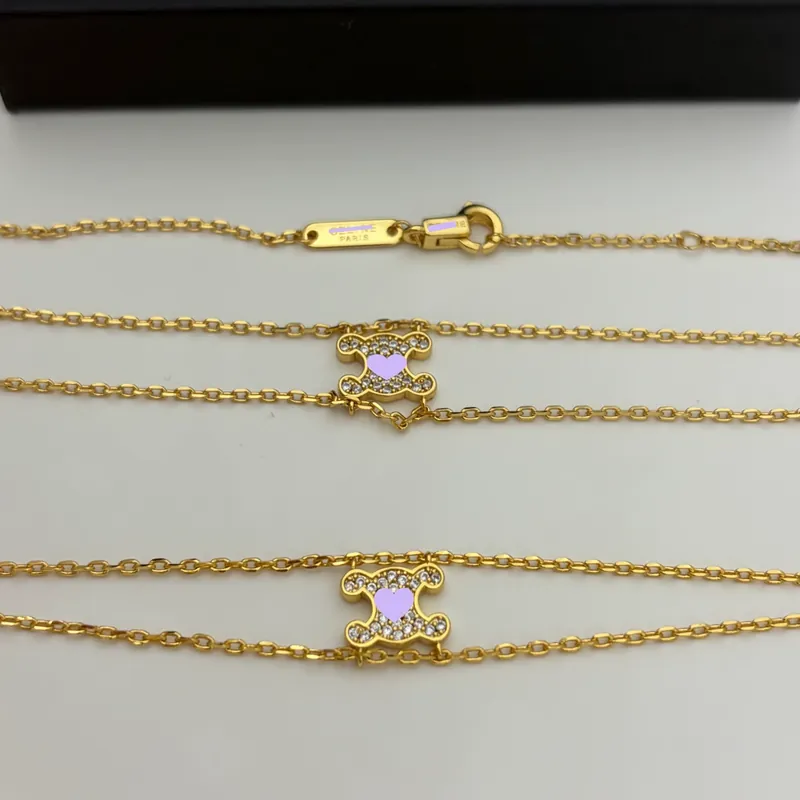 Zircon Layered Chain Necklace