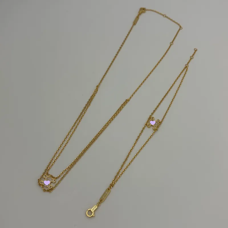 Zircon Layered Chain Necklace