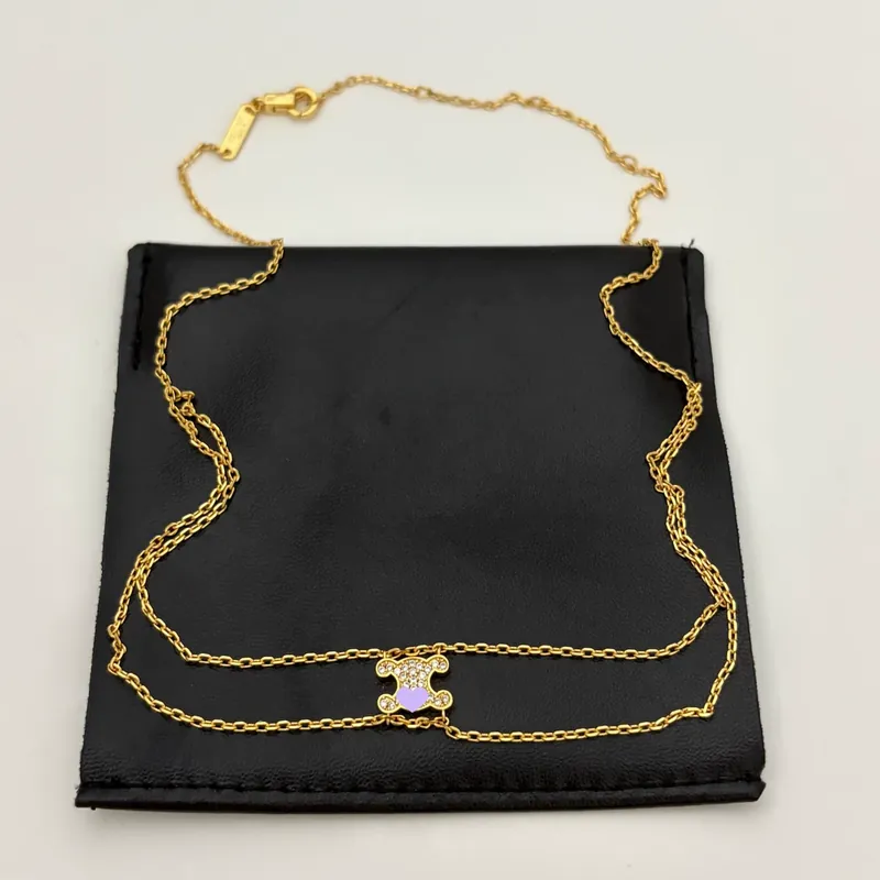 Zircon Layered Chain Necklace