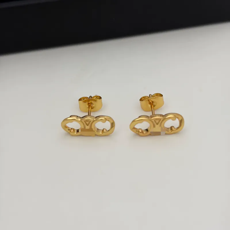 Titanium Steel Cutout Stud Earrings