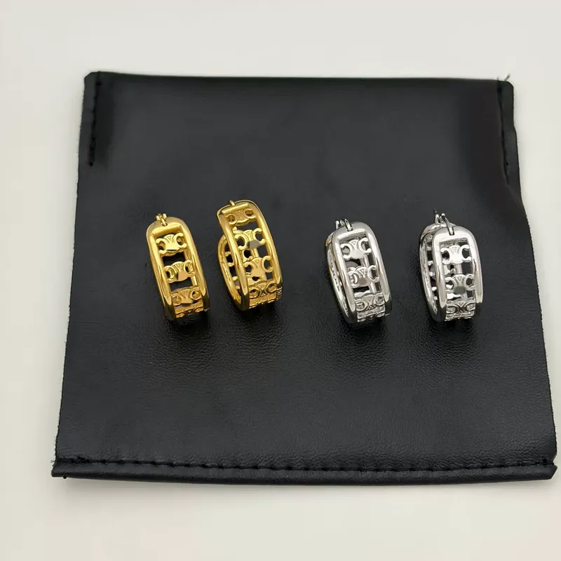 Titanium Steel Cutout Earrings Vintage