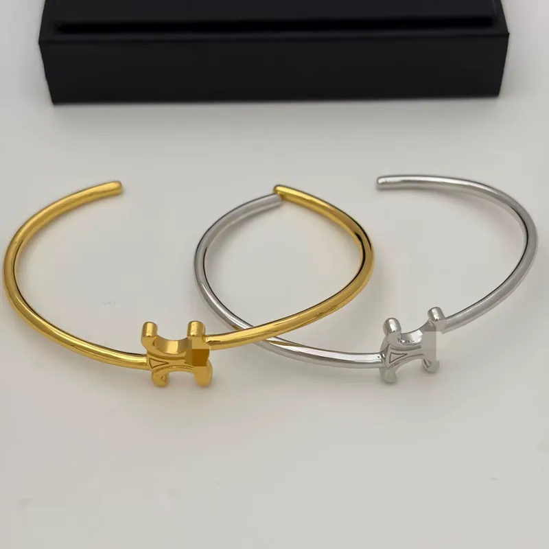 Titanium Steel Arc de Triomphe Asymmetric Open Bangle Minimalist