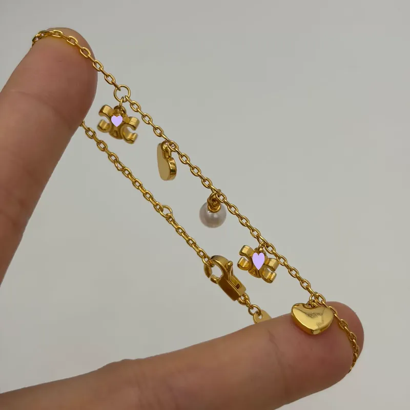 Colar Gargantilha Luxo Leve com Coração de Pérola Arco do Triunfo