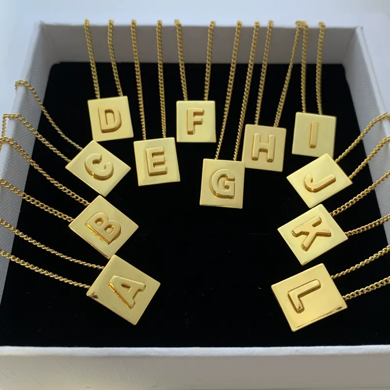Gold Arc de Triomphe Cube Letter Necklace Choker