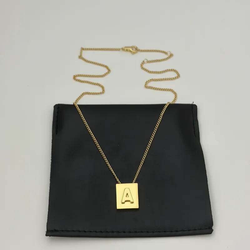 Gold Arc de Triomphe Cube Letter Necklace Choker