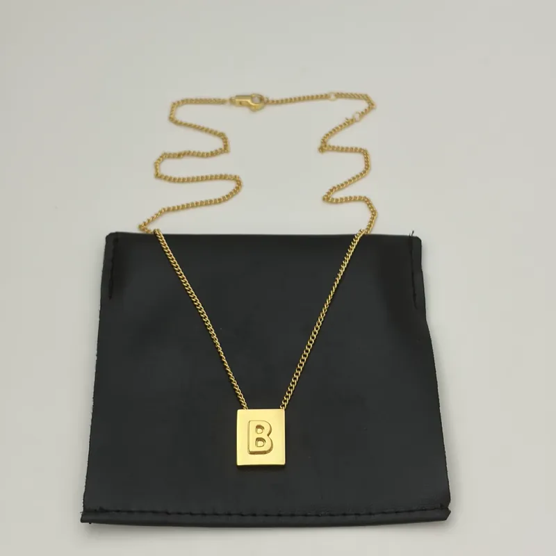 Gold Arc de Triomphe Cube Letter Necklace Choker