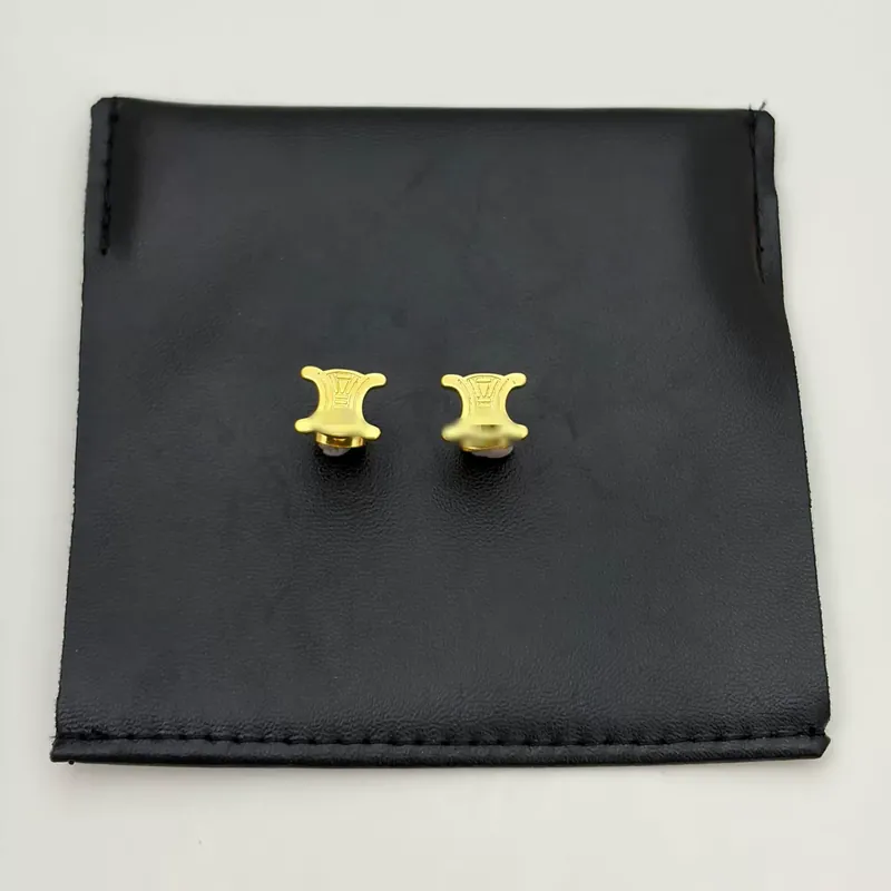 Titanium Steel Arc de Triomphe Stud Earrings Vintage Minimalist