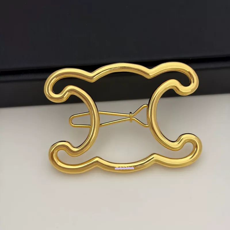 Pince à cheveux évidée Arc de Triomphe en métal, minimaliste