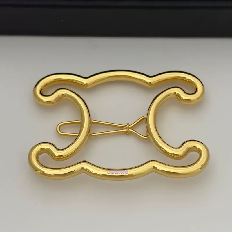 Pince à cheveux évidée Arc de Triomphe en métal, minimaliste