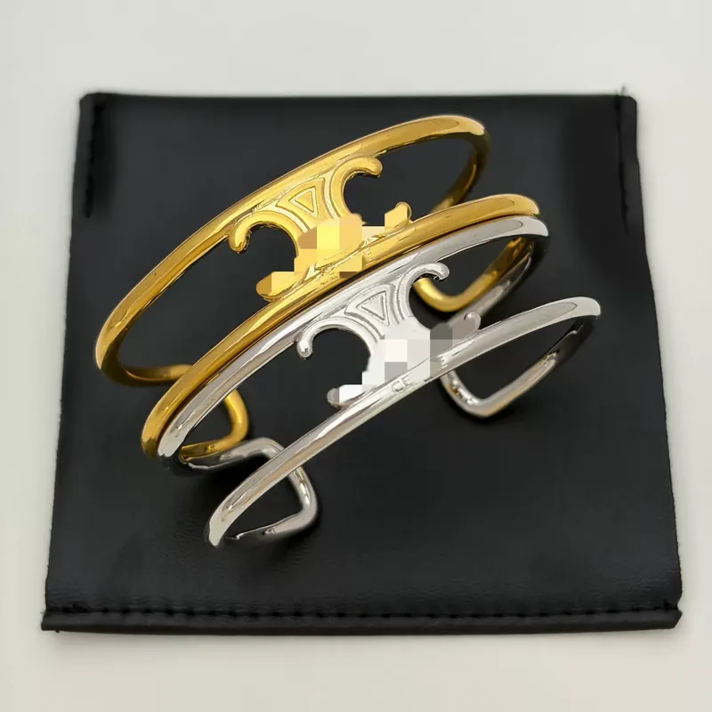 Titanium Steel Arc de Triomphe Double Layer Open Bangle Vintage