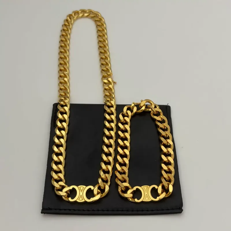 Titanium Steel Arc de Triomphe Chunky Chain Necklace Choker