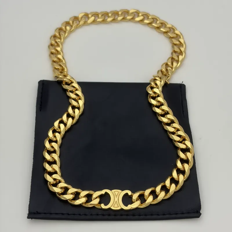 Titanium Steel Arc de Triomphe Chunky Chain Necklace Choker