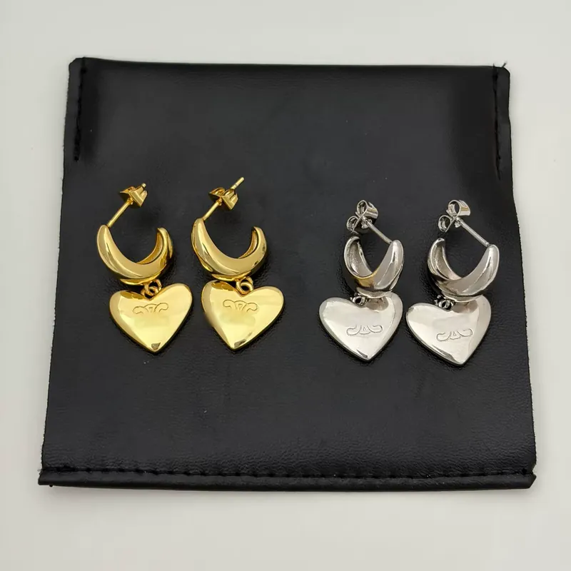 Heart Moon Boat Arc de Triomphe Earrings Vintage Pendant Necklace