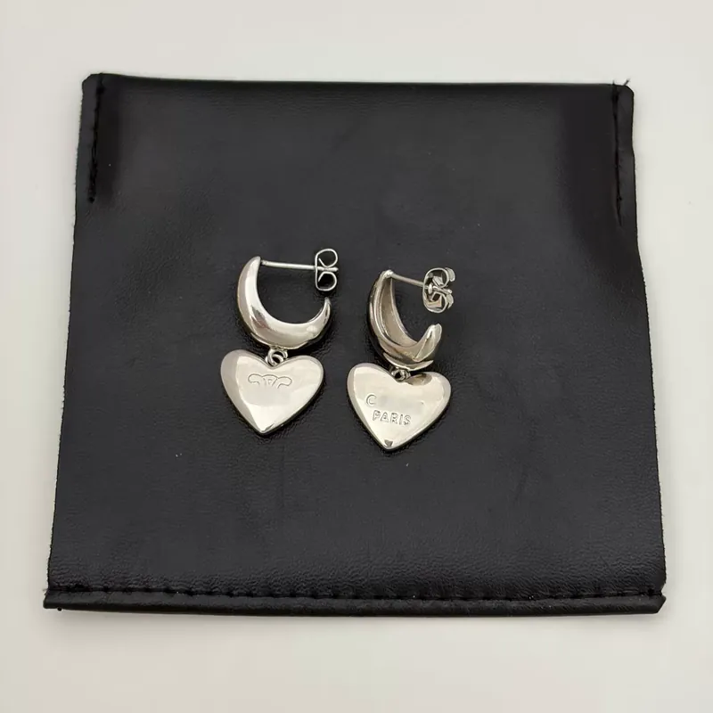 Pendientes corazón luna barco Arco de Triunfo vintage colgante collar