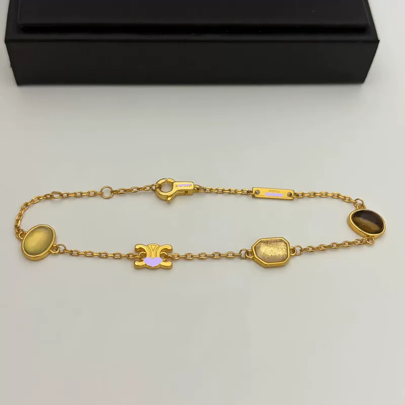 Collier Arc de Triomphe en pierre rose avec bracelet œil de tigre, pierre naturelle