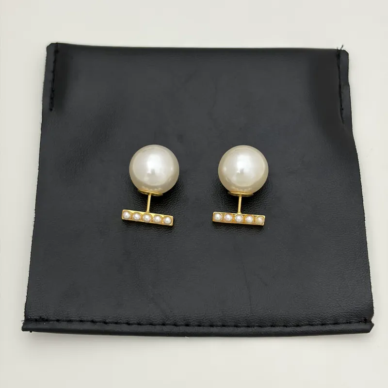 Pearl Stud Earrings Two-Way Vintage