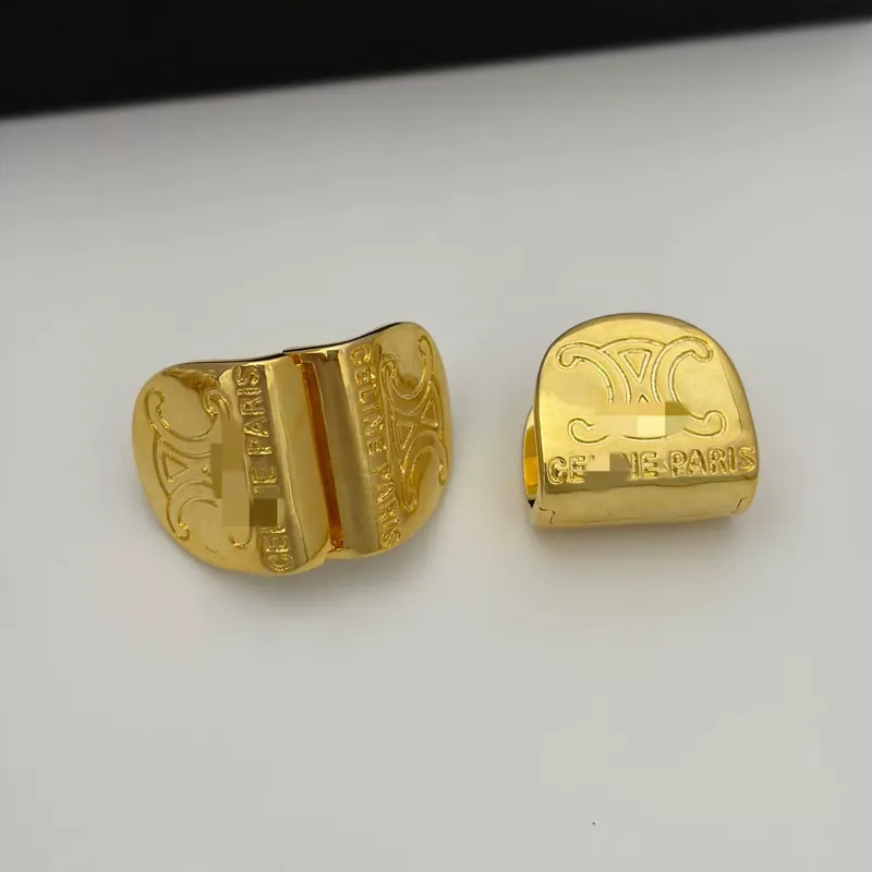 Gold Ear Cuff Metal Texture