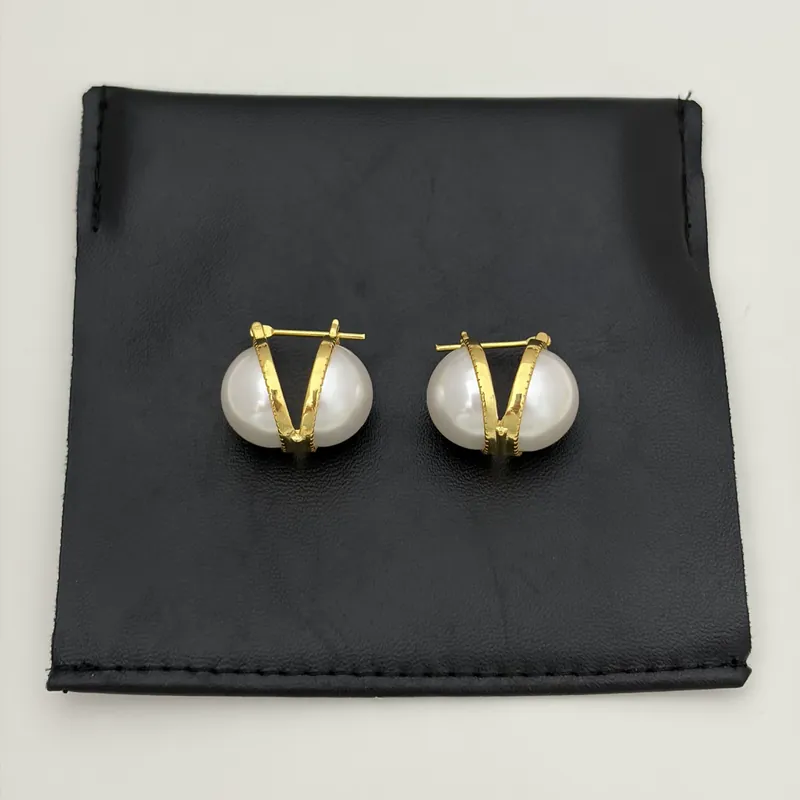 Pearl Earrings Double-Sided Design