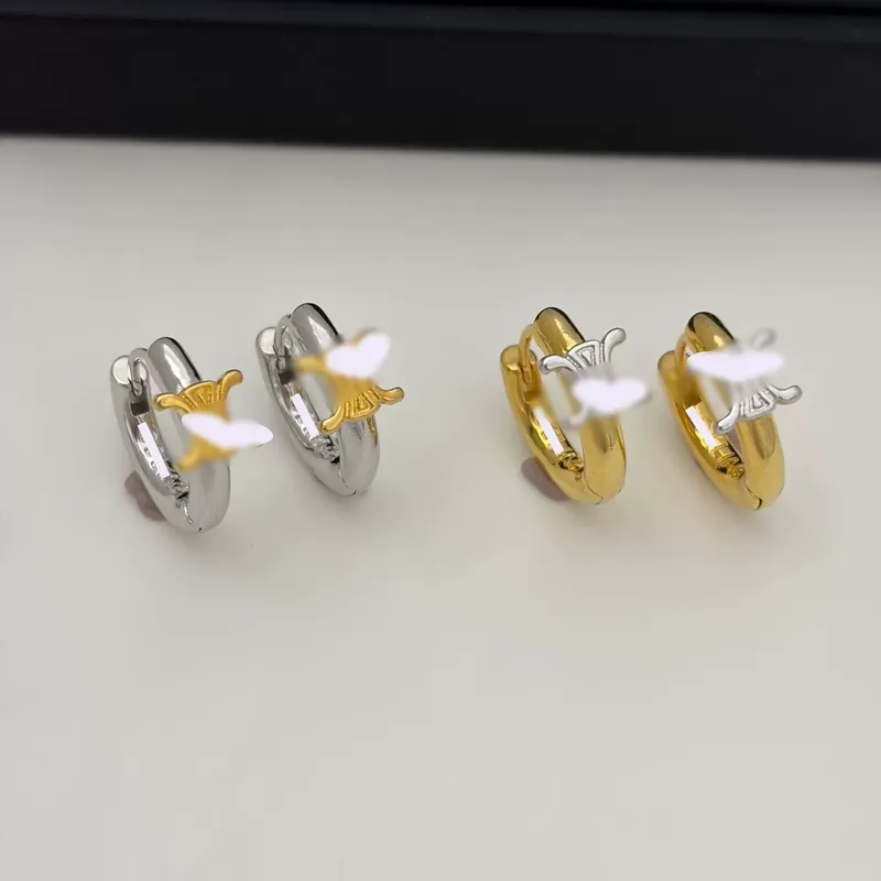 金银耳骨夹几何款